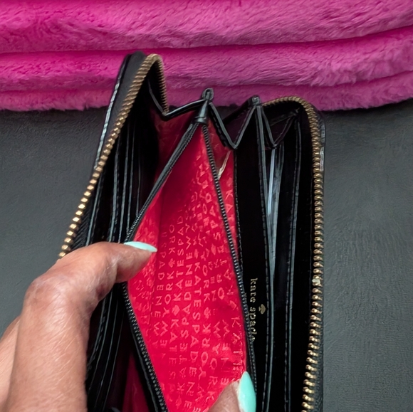 Kate Spade Black Polka Dot Bag and Wallet - Picture 7 of 11